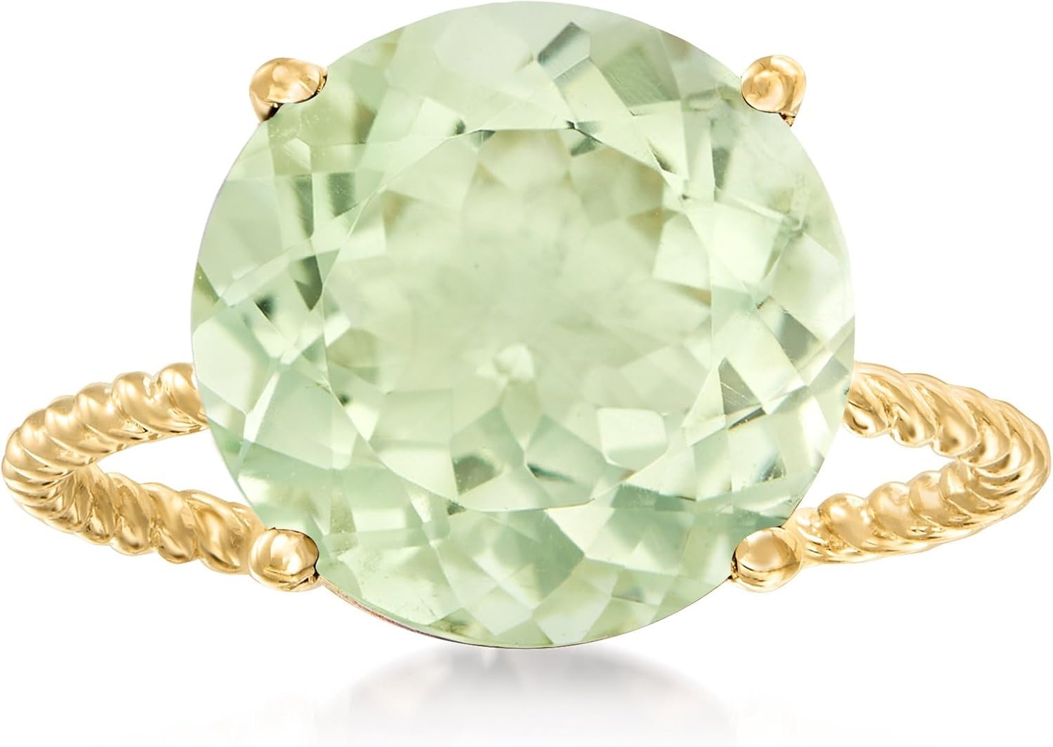 Ross-Simons Gemstone Twist Rope Ring in 14kt Yellow Gold