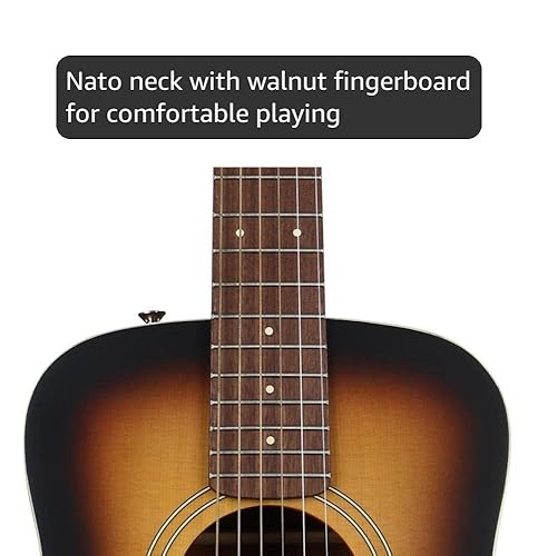 Amazon.com: Fender Redondo Mini Acoustic Guitar, with 2-Year