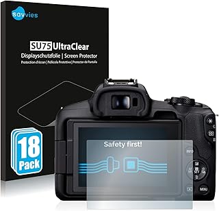 Savvies 18-Pack Screen Protection Film compatible with Canon EOS R50 Screen Protector Ultra Clear [Scratch Proof, Anti Fingerprint, Ultra Thin]