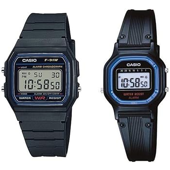 how to set time casio f91w