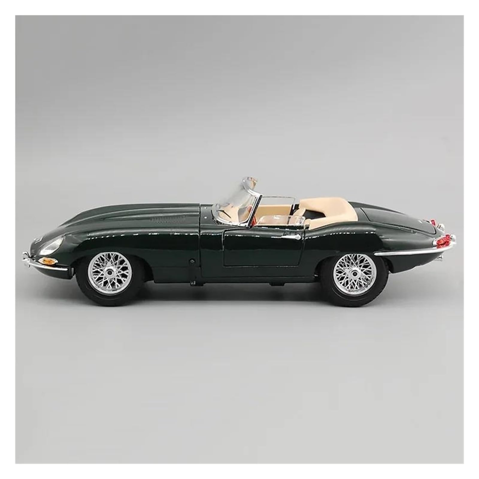 Metallo Scala Replica 1 18 Per Jaguar E-Type Cabriolet Convertibile Sportiva Auto Diecast Modello Edizione Veicolo Giocattolo Nero(Style 2)