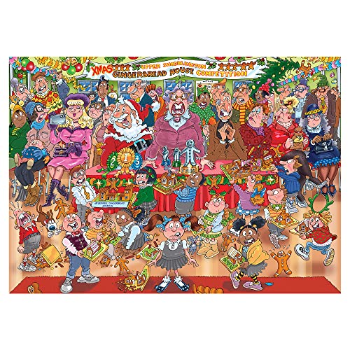 Wasgij, Christmas 18 - Lebkuchen Showstopper!, Puzzle 1000 Teile Erwachsene – Ansicht 3
