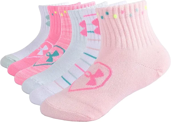 Under Armour Girls' Quarter Socks