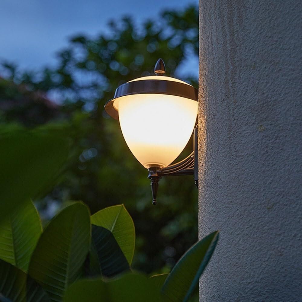 Lampa Ogrodowa,Lampy Wodoodporny Kinkiet Zewnętrzny, Odlew Aluminiowy, Lampa Ścienna Z Kloszem PC, Europejska Lampa Ścienna Do Alejki W Ogrodzie Społecznościowym Oprawa Ogrodowa
