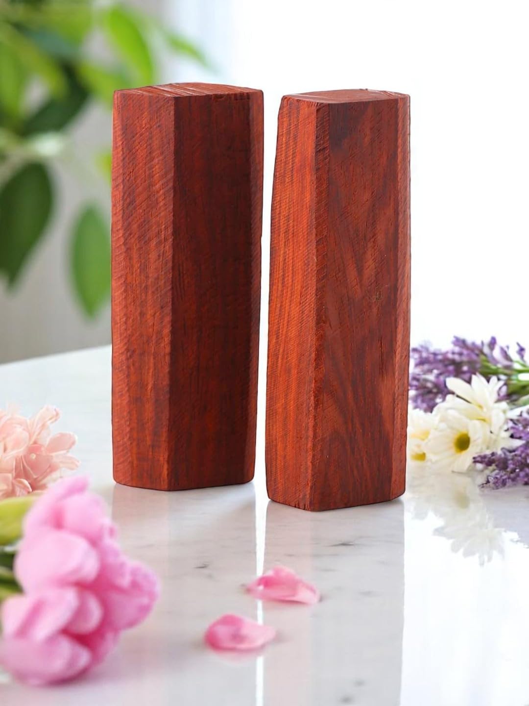 sheeravi enterprises Pure and Real Red (Lal) Sandalwood Raktha Chandan Stick Size:- 110-120 Grams (2 Stick)-picture-30