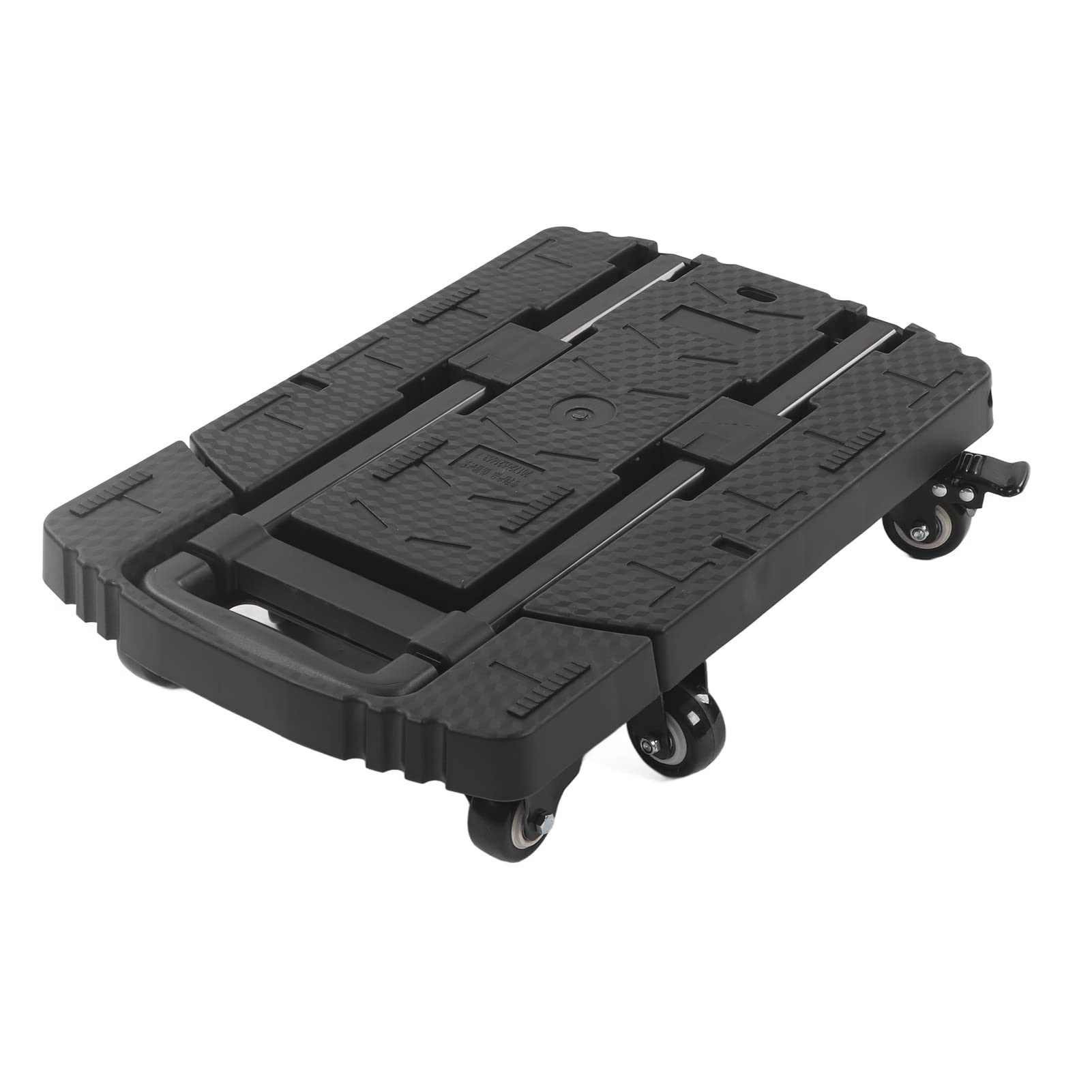Acouto Carrello a Mano Pieghevole Carrello per Carrelli da 440 Libbre per Seggiolino Auto da Viaggio a 6 Ruote per Bagagli Esteso Ruote e Direzione a Mano Pieghevole per Carrelli a