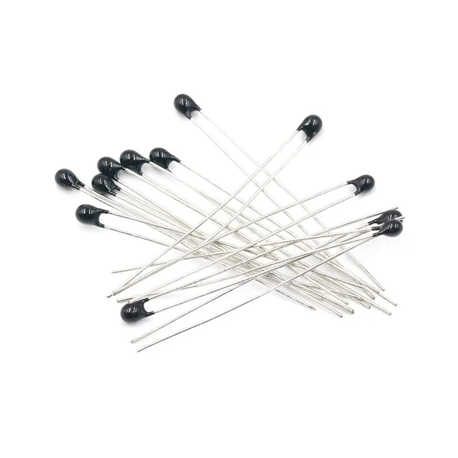 Termistor NTC MF52AT, 1K-100K, B3950K, 1%, de coincidencia, sensor de temperatura negro for proyectos electrónicos de bricolaje, 500 unidades(5K)