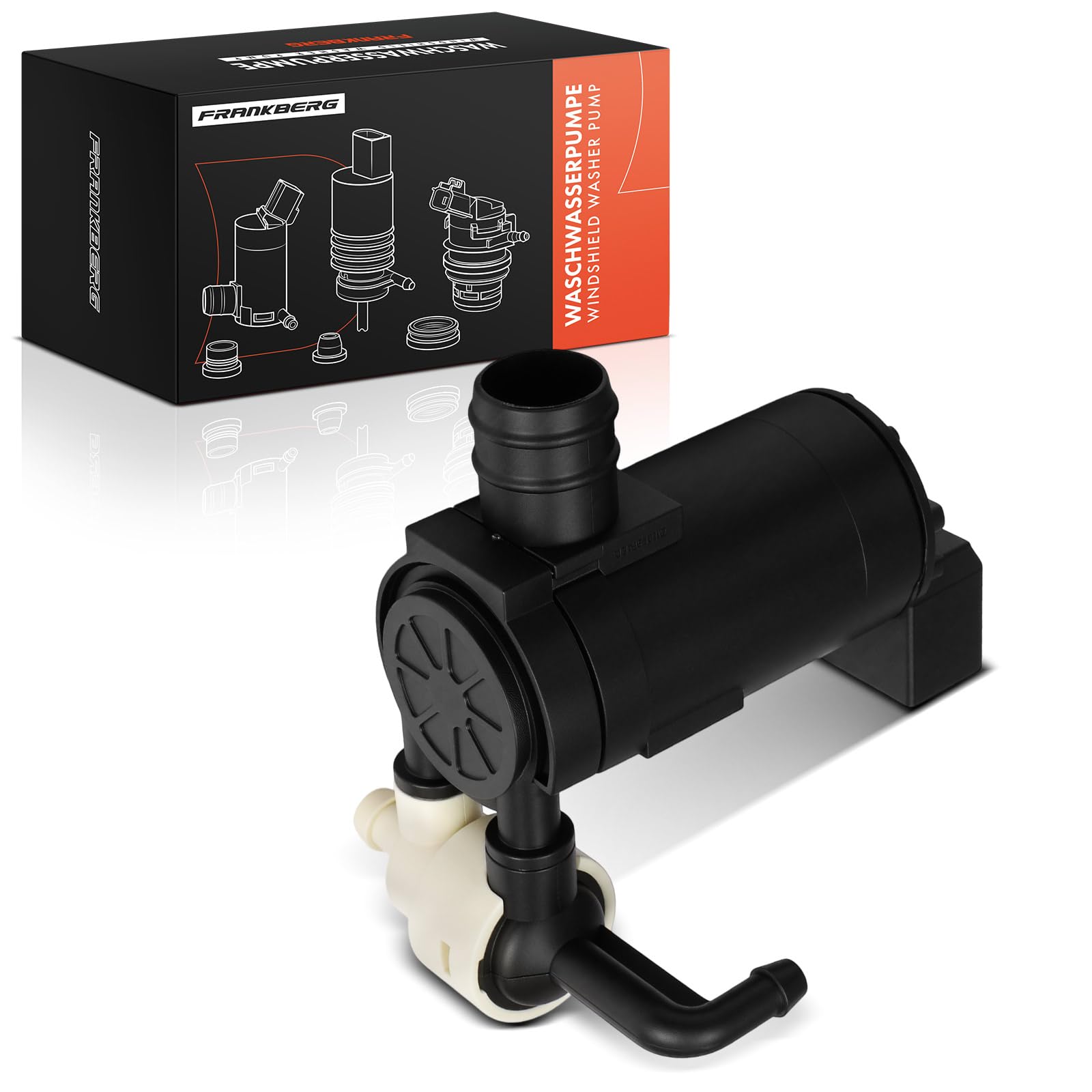 Frankberg Pompa lavavetri Pompa acqua lavaggio Pulizia vetri Anteriore 2-Poli Compatibile con KolI HY Replace# 28920CN000,28920JY00A