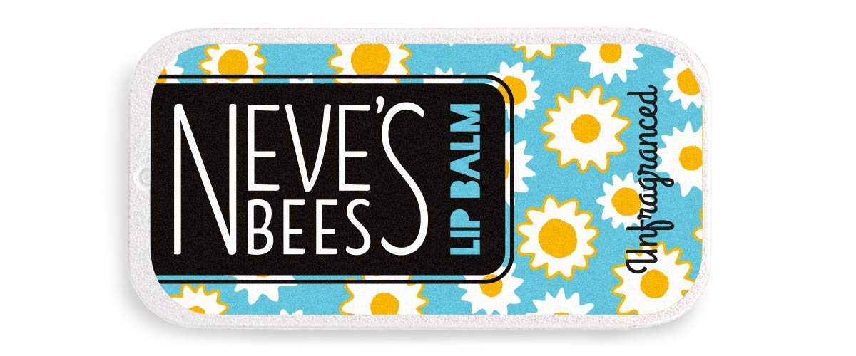 Beeswax Lip Balm - Unfragranced - 100% Natural - Cute Little Slider Tin - 7g (see pic for size)