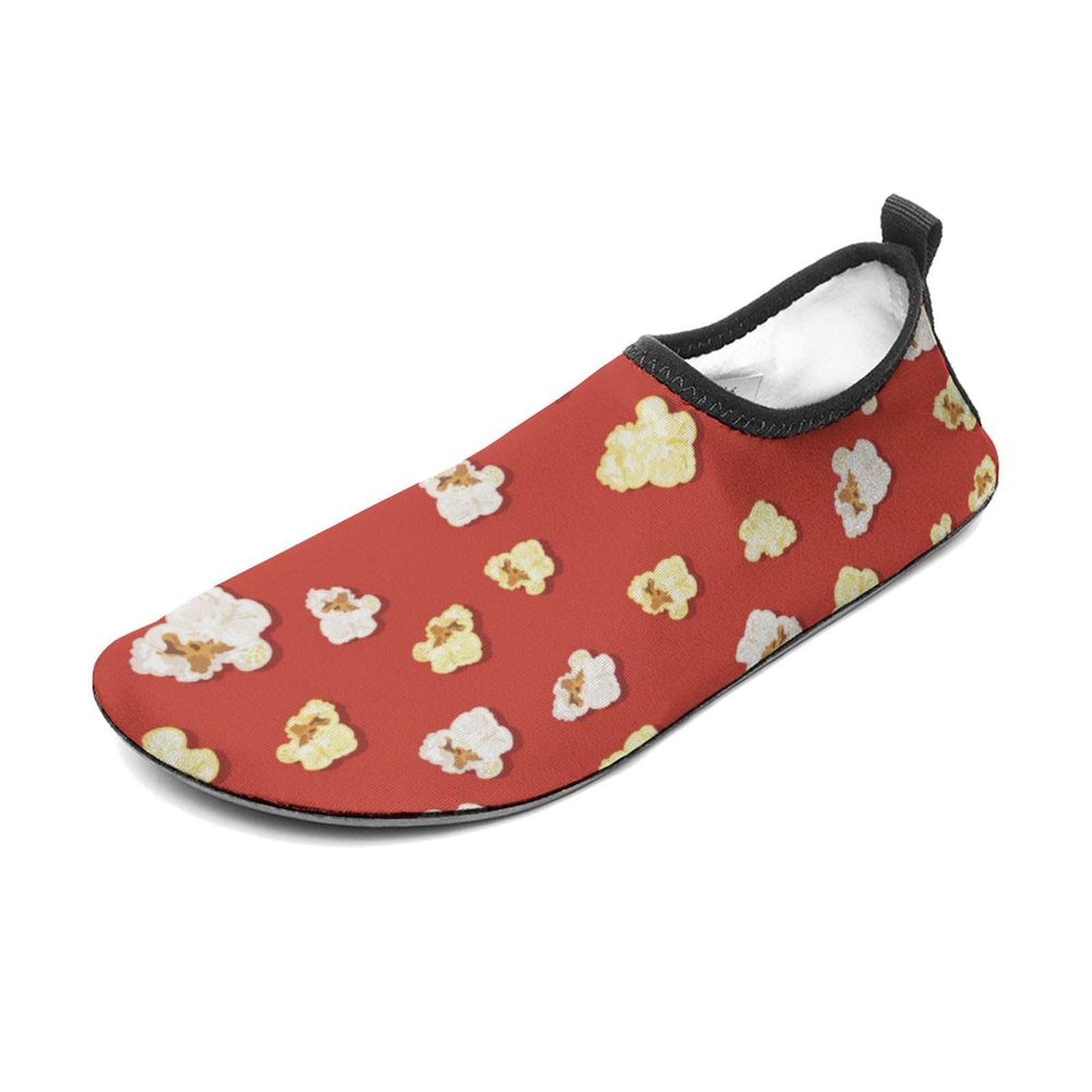 CSEMEIE Caramel Popcorn Water Shoes Beach Shoes Aqua Socks for Women Men Swimming Yoga