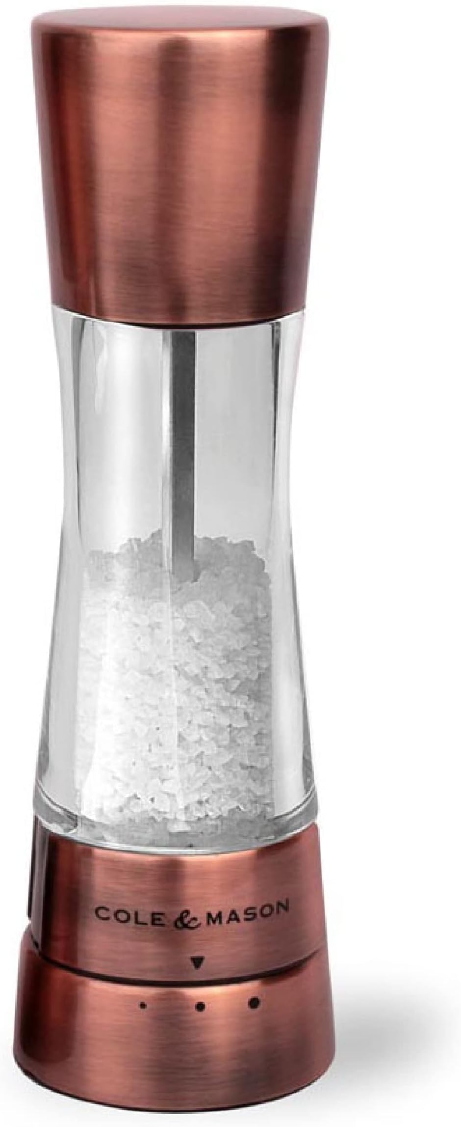 Cole & Mason Derwent Gourmet Precision Salt Grinder, Copper
