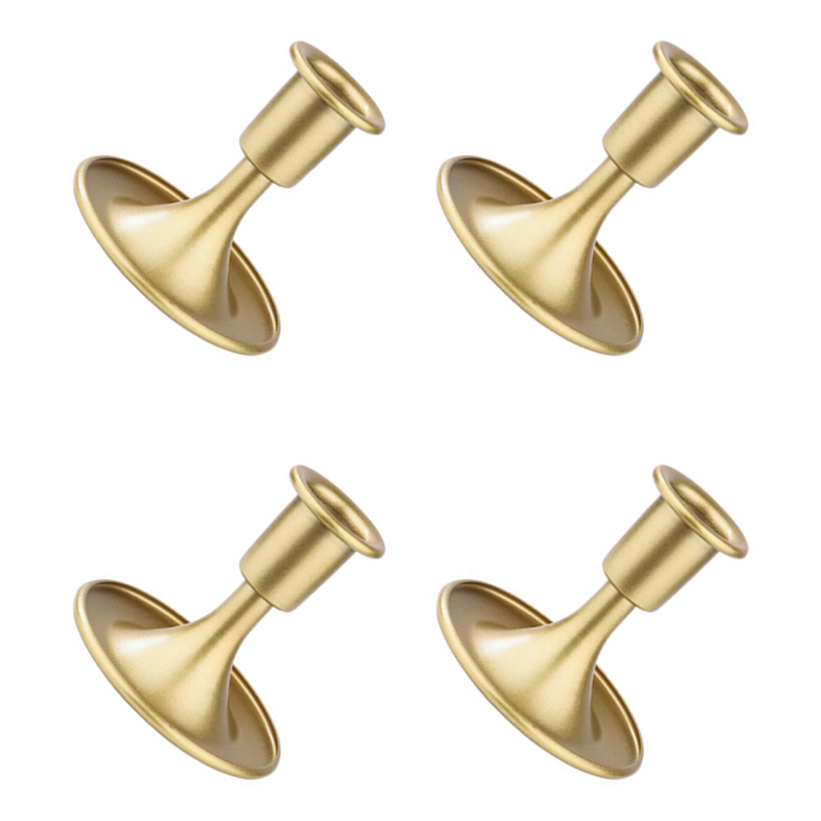 Of 4 Classical Golden Decorative Candlestick Stands Set with Intricate Carving for Dining Table Centerpieces Stands Set