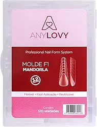 Molde F1 Mandorla Unhas De Gel Acrigel Anylovy 120 Und