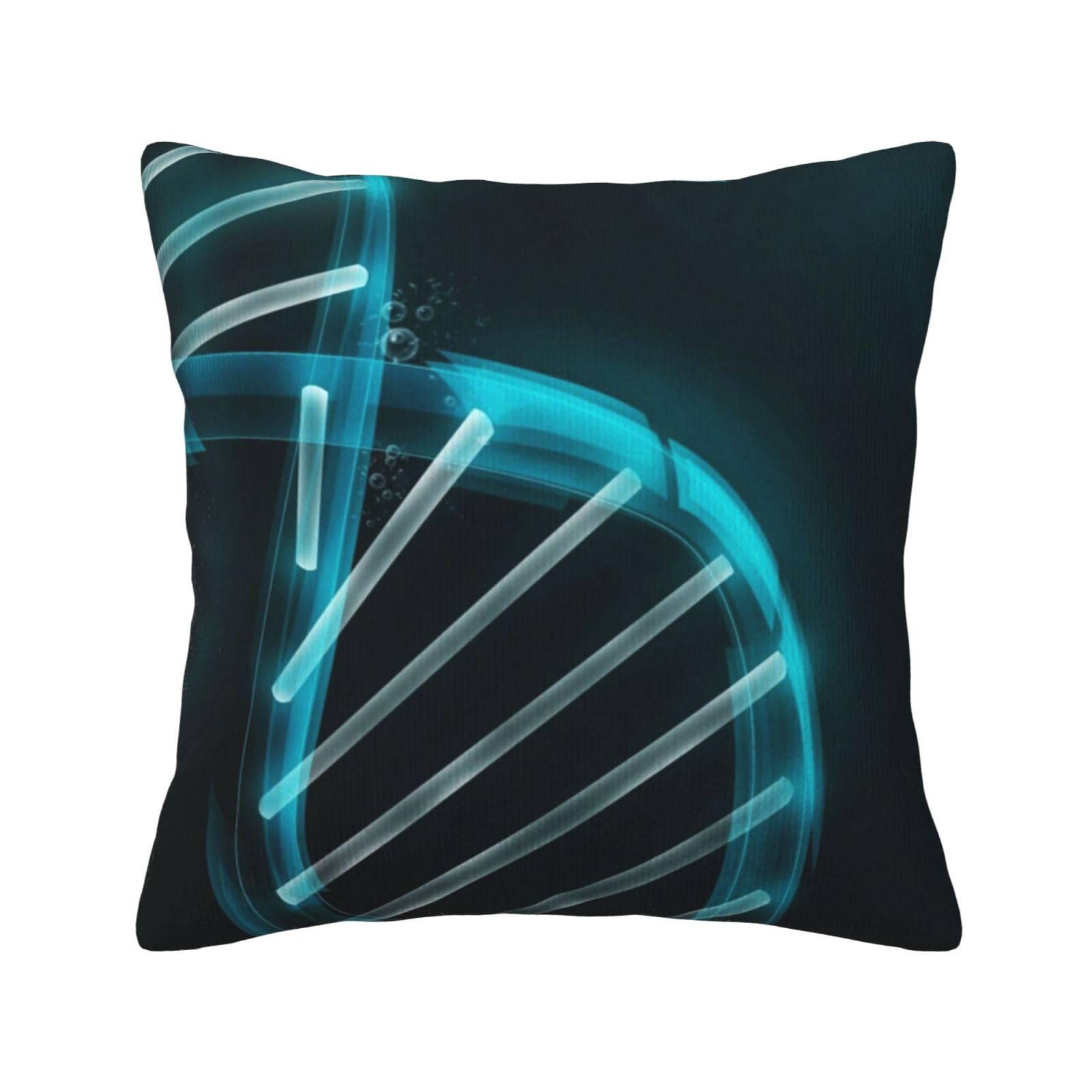 Housse de coussin velours côtelé Science Gene imprimé géométrique taie carrée 50x50cm