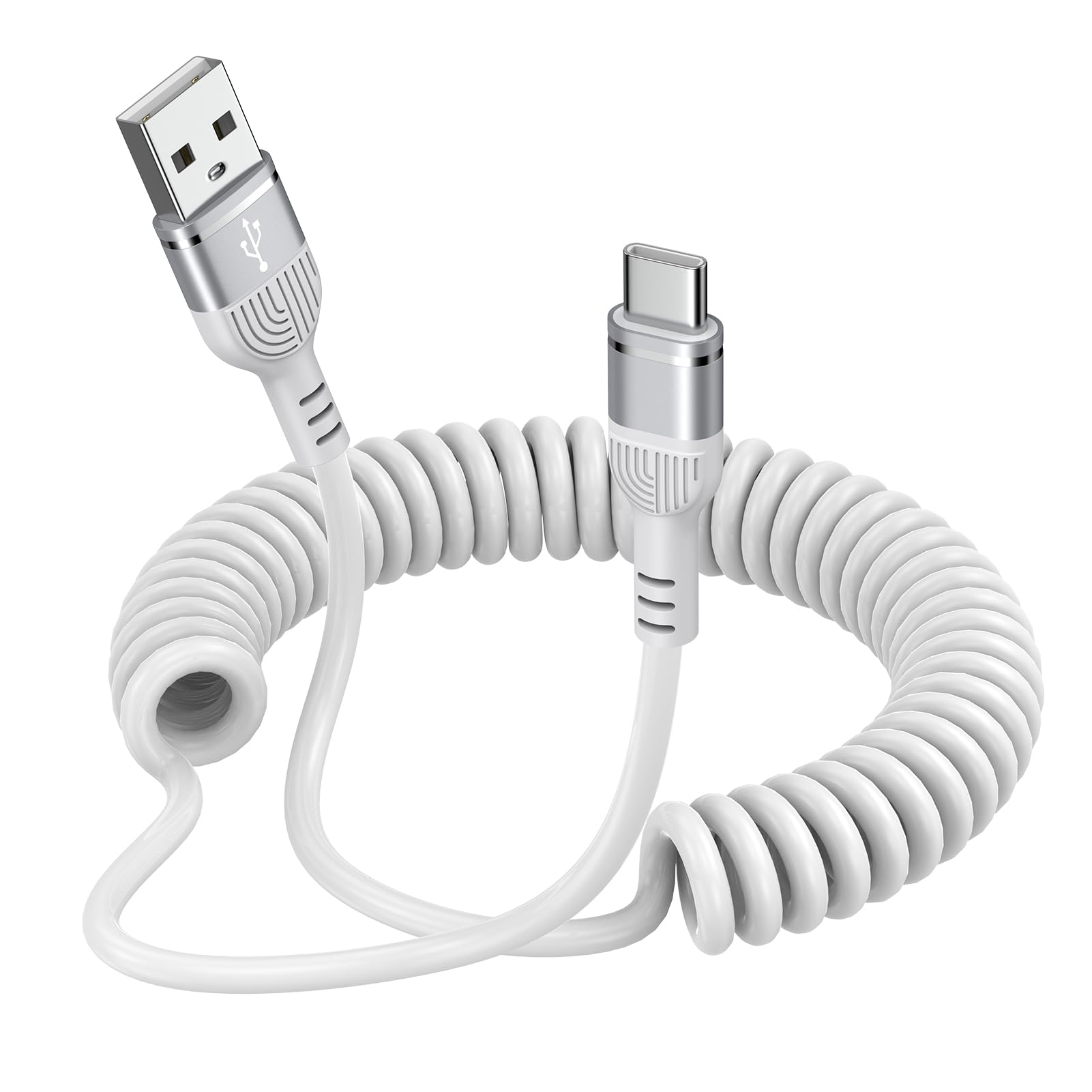 伸縮自在 USB C ケーブル 急速充電 コイル型 PU素材 高耐久性 Amazon.co.jp: SUNGUY USB C ケーブル 0.4Mから1Mまで 伸びる