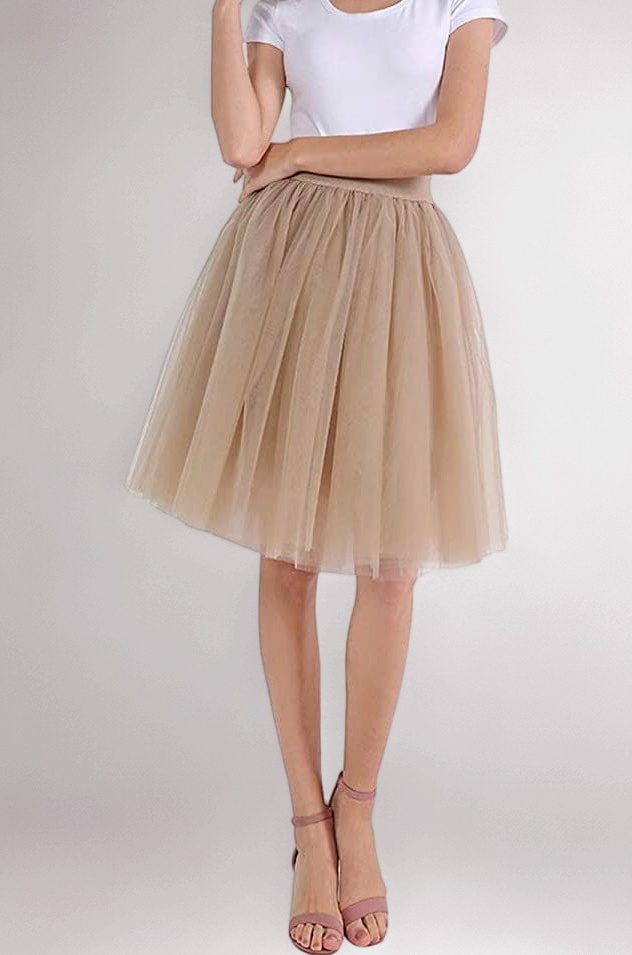 Net Fabric Short Skirt 141