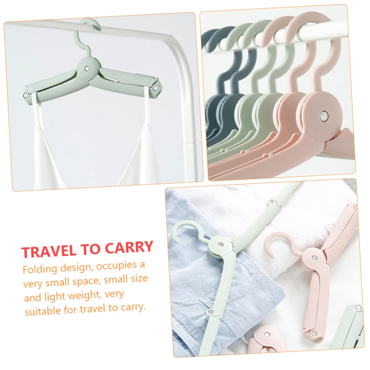 MAGICLULU 3sets Appendini Pieghevoli Per Grucce Multi-funzionali e Compatte Per Abbigliamento Accessori e Utensili Design Portatile e