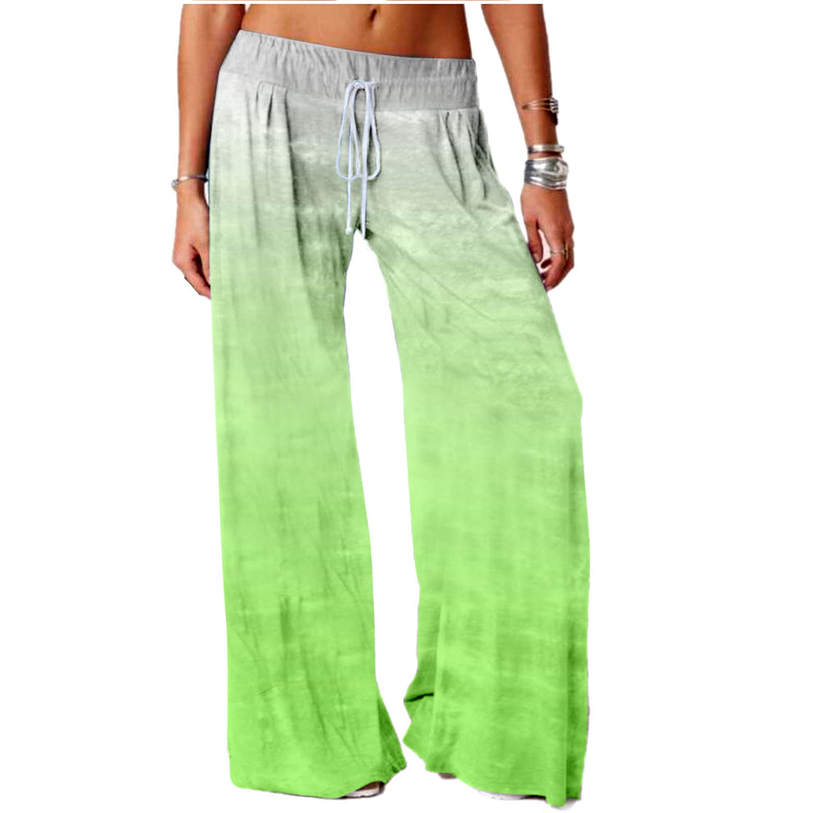 SIAOMA Womens Tie Dye Pants Plus Size Loose Pants Active Pants Trousers