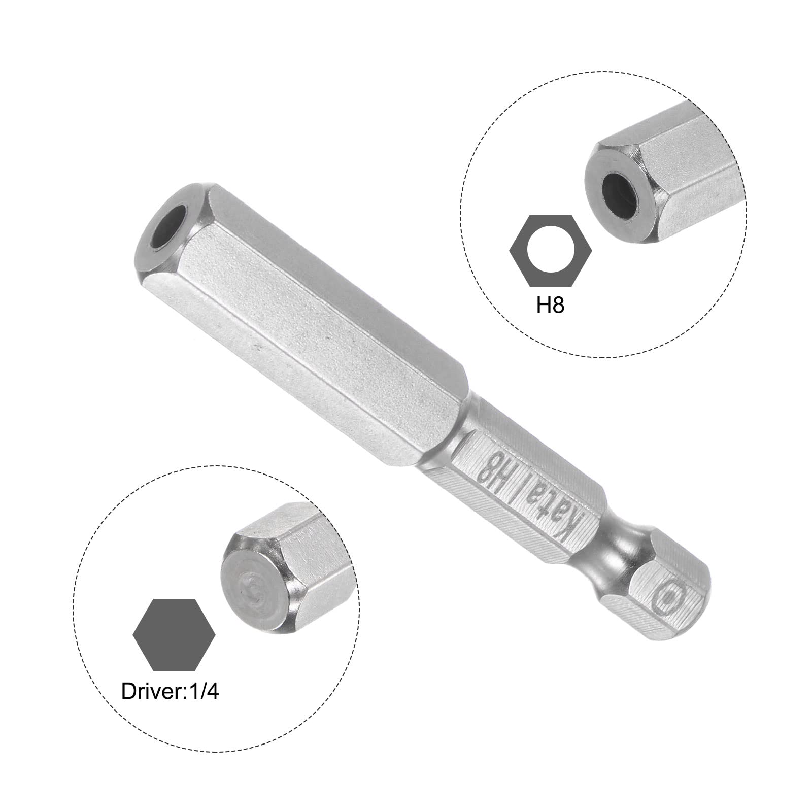 Puntas De Destornillador Hexagonales Con Punta Esférica Magnética De 65 Mm Herramientas De Perforacion H2 H8