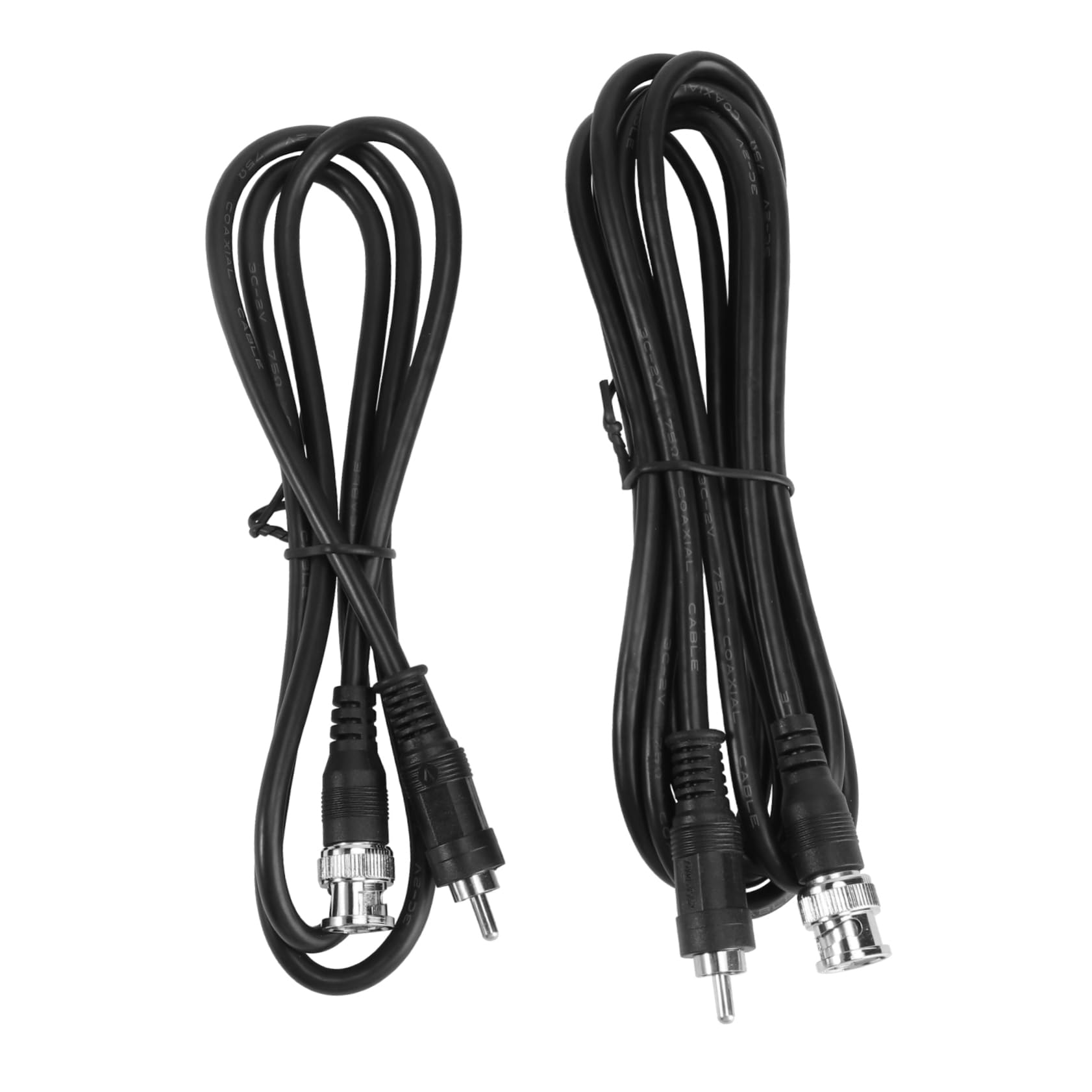 Hoement 2pcs Reliable BNC to AV Video Converting Cables 1m & 2m Lengths for Camera and TV Video Transfer Cable for CCTV