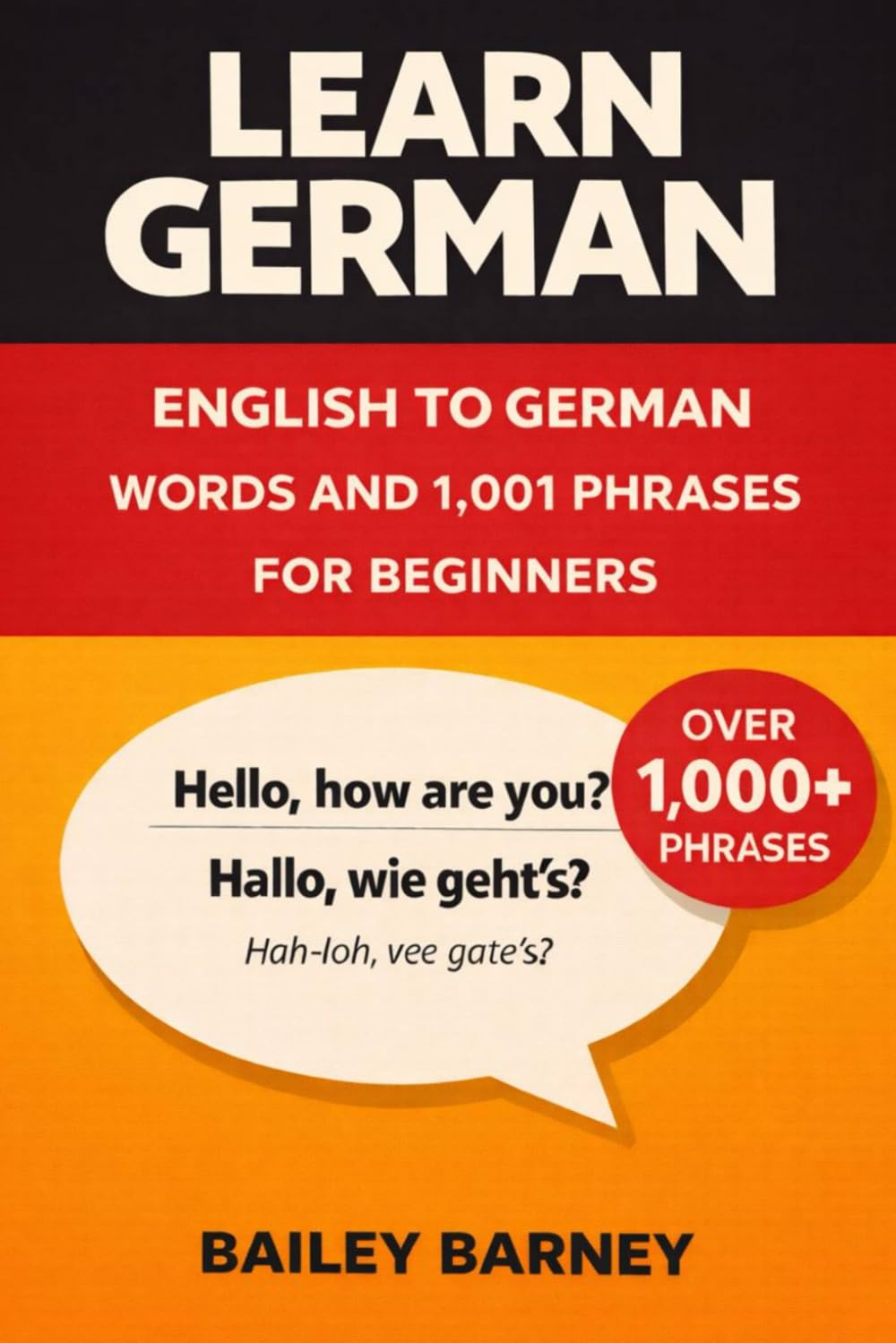 Learn German: English to German Words and 1,001 Phrases for Beginners