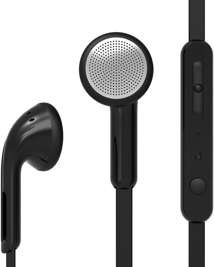 UiiSii U2 Bass Noise Isolating in-Ear Earbuds Earphones with Mic and Volume Control for iPhone 6s Samsung iPod Music Player (Black)