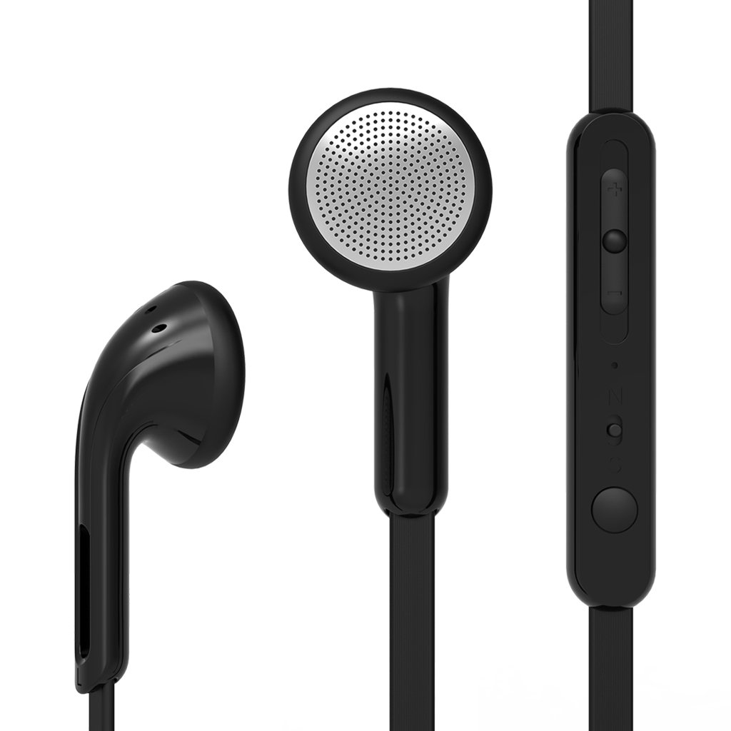 UiiSii U2 Bass Noise Isolating in-Ear Earbuds Earphones with Mic and Volume Control for iPhone 6s Samsung iPod Music Player (Black)