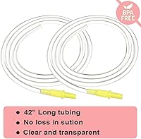 Vista 6 de 4 tubos de repuesto y repuesto compatibles con el extractor de leche avanzado Medela Older in Style, sin BPA (4 piezas)