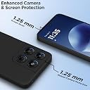 Pikkme Back Cover for Motorola Moto G37 Power 5G | Camera Protection Shockproof Soft Matte Silicone Bumper Case (Black) gallery image