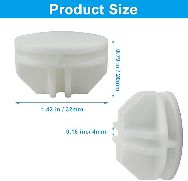 Hitefu 16 Pcs White Plastic Connector, 36mm Wire Grid Cube