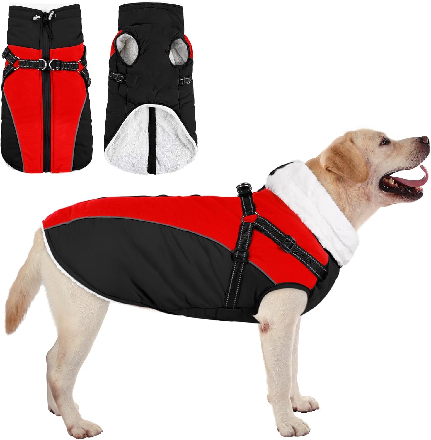 Queenmore Dog Coat, Extra Warm Winter Dog Jacket with