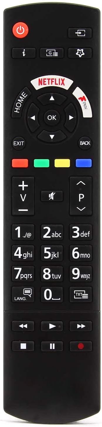Genuine Replacement Remote Control Compatible with Panasonic TX-49FX555B 49" Smart 4K Ultra HD HDR LED TV