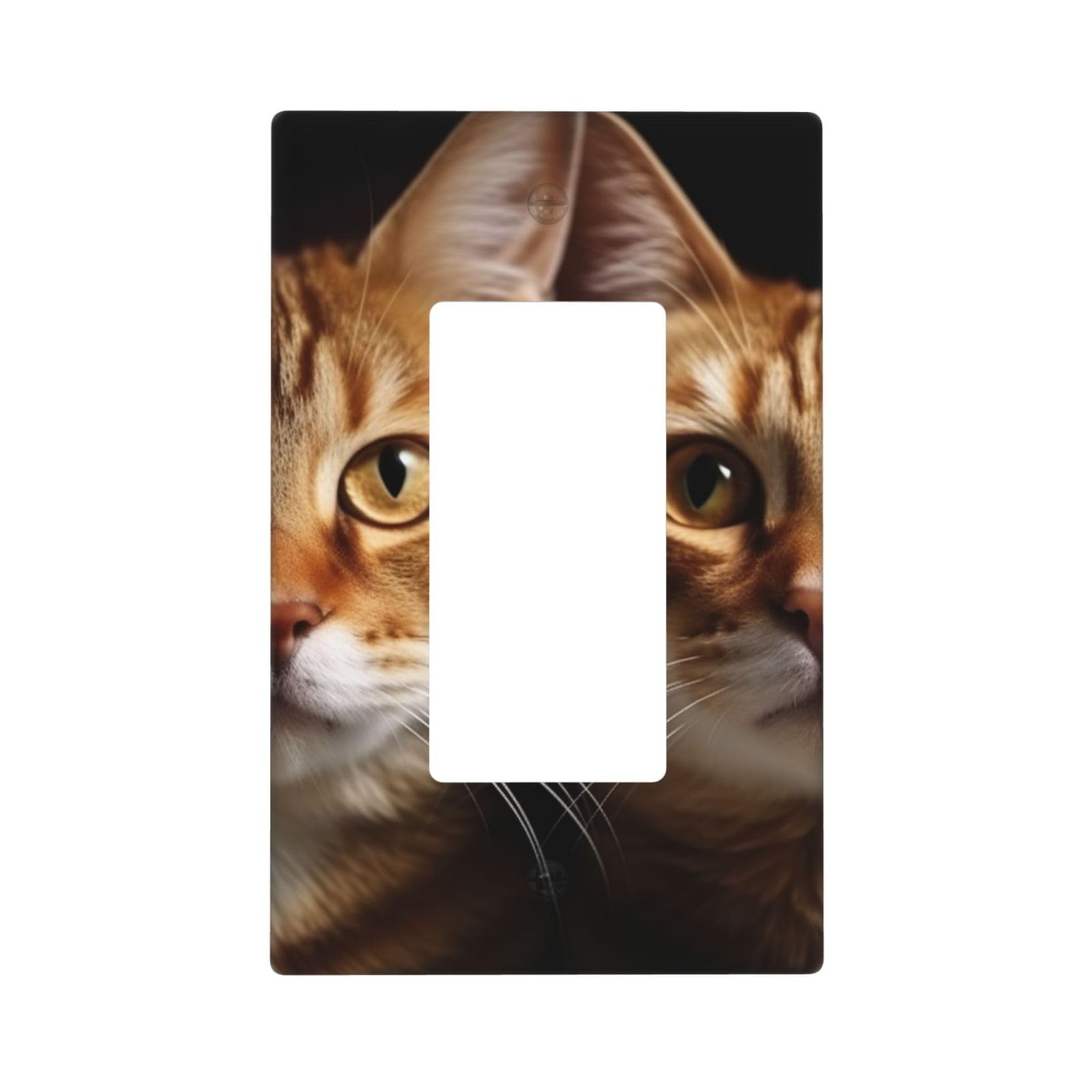 Decorator Wall Plate 1 Gang Light Switch Covers Decorator Receptacle Outlet Covers Cats Wall Plates for Electrical Outlets Plug Cover Single Rocker Switch Plates