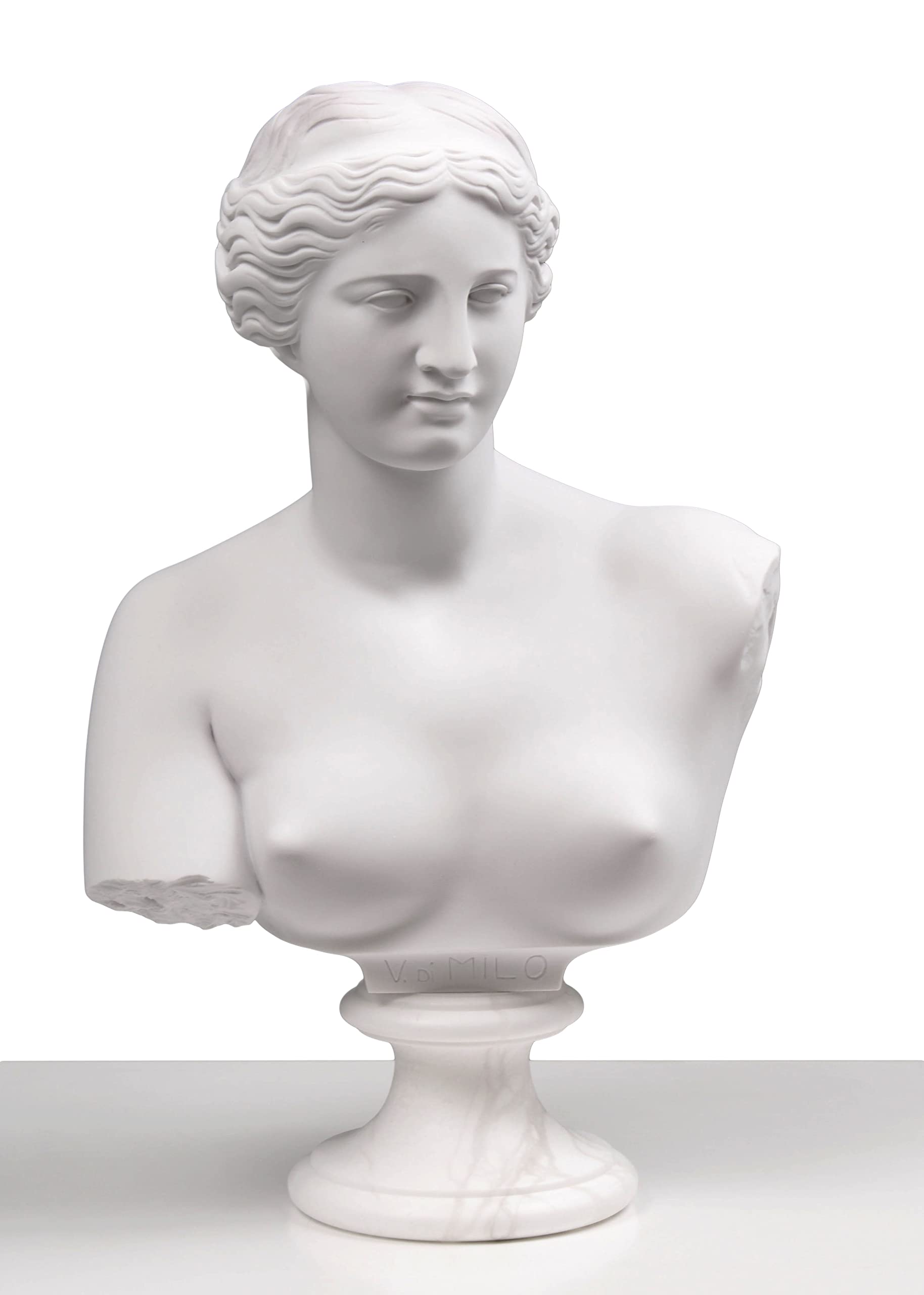 Bronzen standbeeld Venus De Milo, art-deco buste godin, klassieke Griekse revival sculptuur, tafelmantelaccent - Nederland Bronzen standbeeld Venus De Milo, art-deco buste godin, klassieke Griekse revival sculptuur, tafelmantelaccent - Nederland