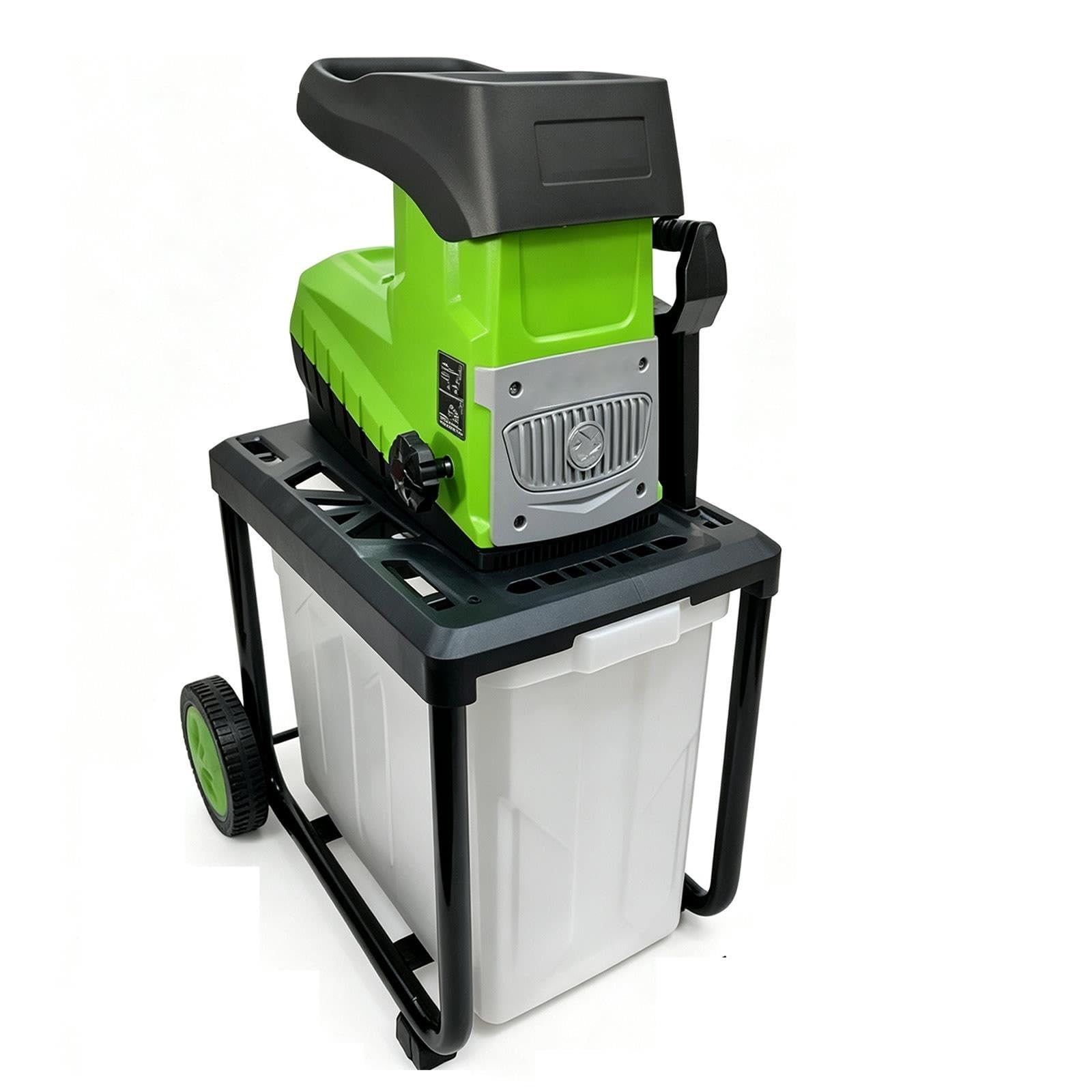 Broyeur de Branches Électrique 2800W Bac 60L Jardin