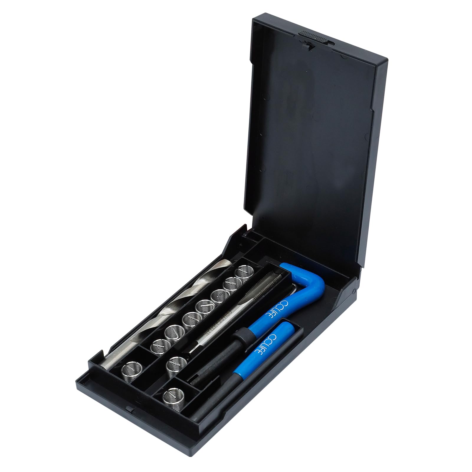 CCLIFE Attrezzi di per la Riparazione e Ripristino di Filetti, Motore Auto Filettatura interna manicotto inserti, Dimensione:M12 X 1,25