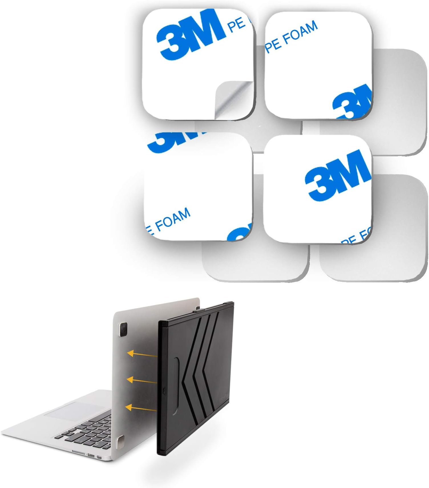 - SideTrak Slide Metal Plates for Laptop - Add On/Replacement Plates Only - Compatible with SideTrak Portable Monitor - 2 Sets of Metal Plates (8 Plates Total)