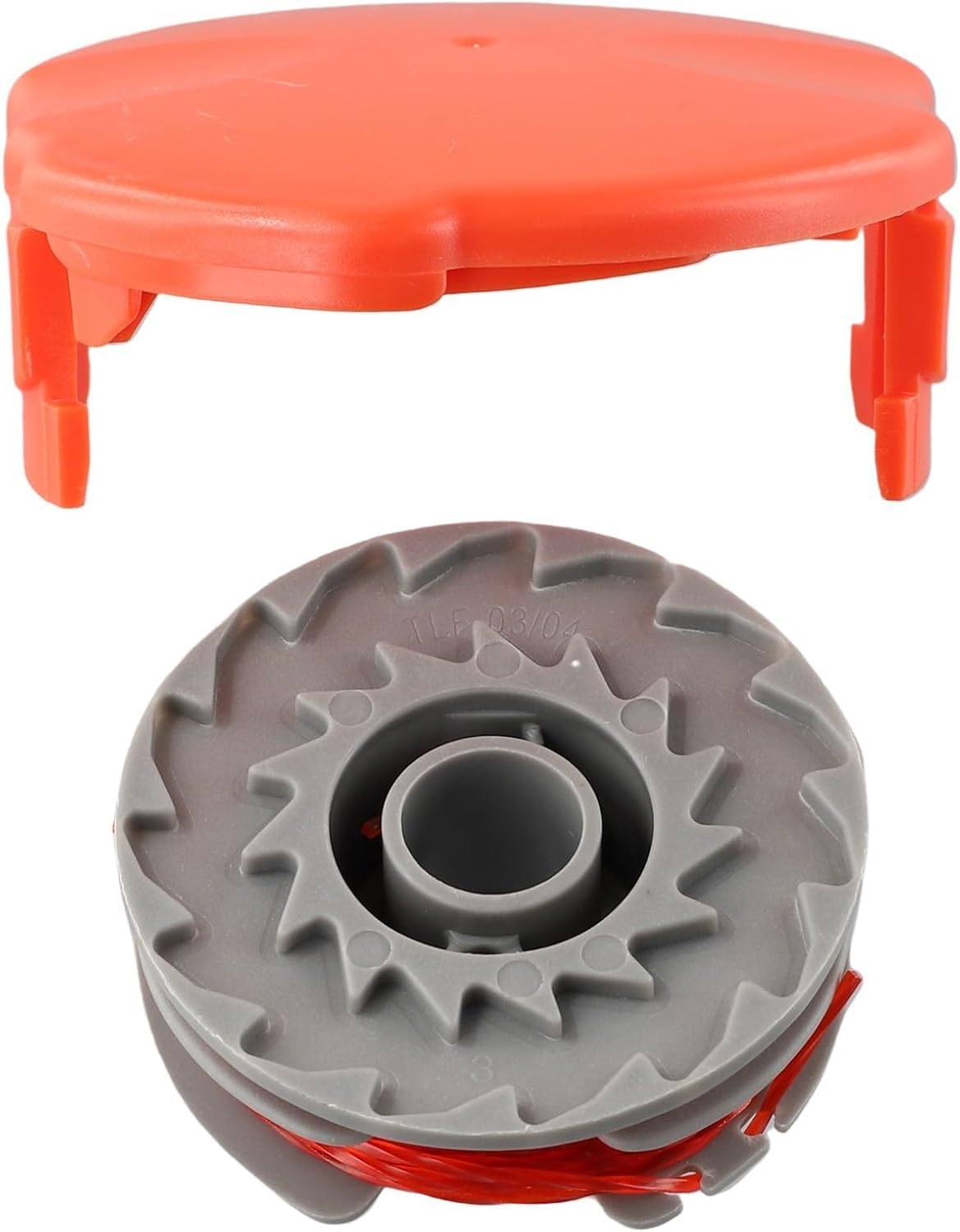 Daaxing Strimmer Spool Line and Cover Fits For Flymo FLY021 FLY060 Grass Trimmer Replacement Accessories,Double Autofeed Nylon Replacement Spools (1 PACK)