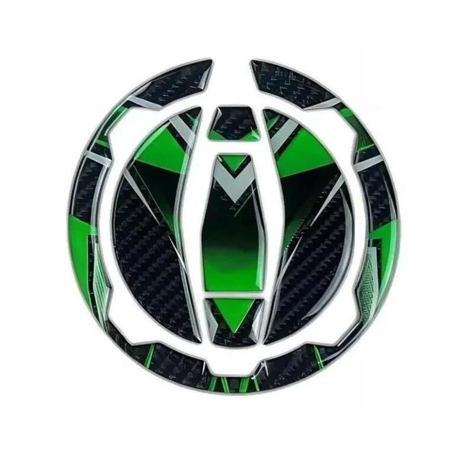Dtsgcx Green2 Motorcycle Accessories Stickers For Kawasaki For Z900 For Z400 650 X300 Carbon Fiber Fuel Tank Cap Decal Waterproof(Green2)