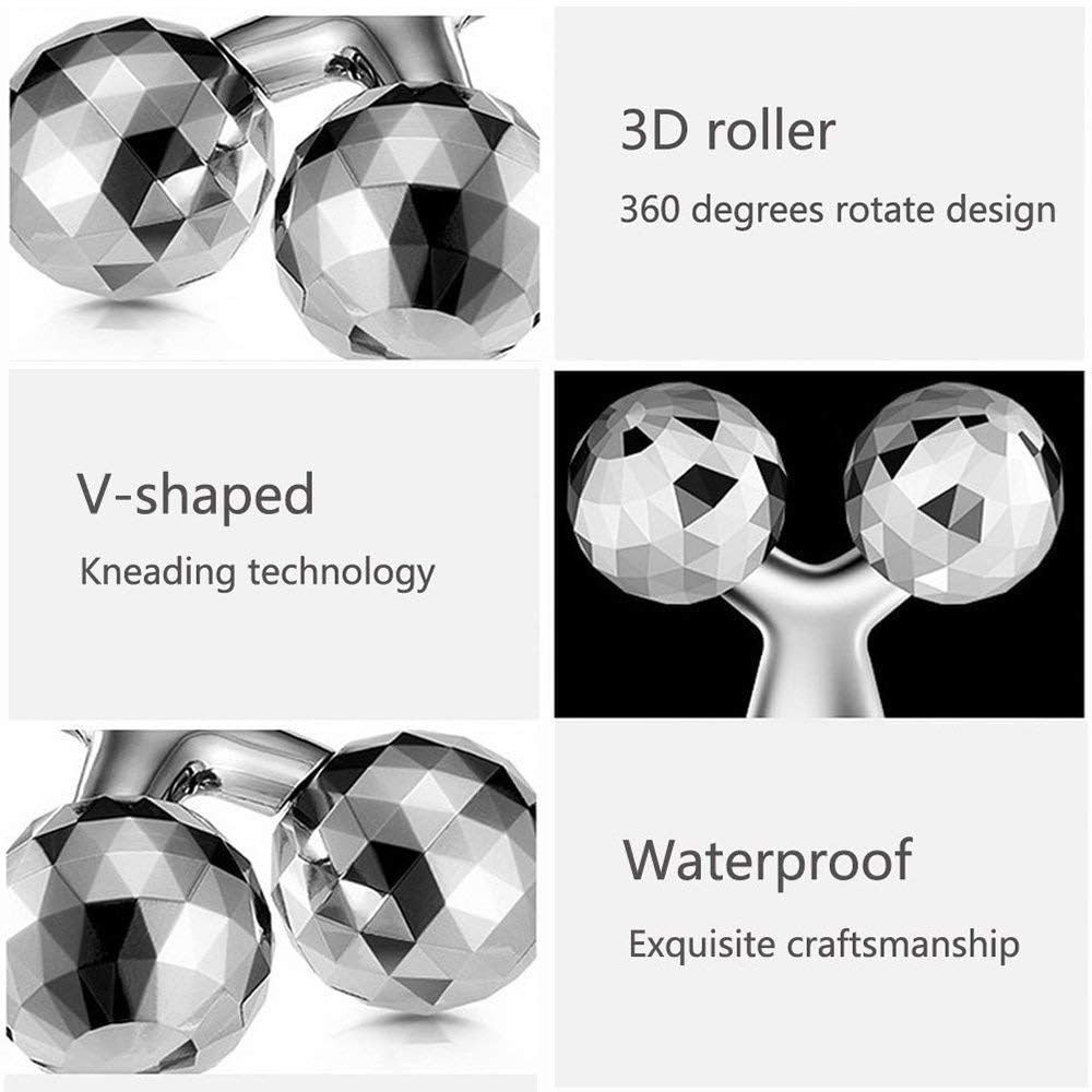 Krupanidhi 3D Body Massager Machine for Pain Relief, Skin Tightening, Relaxation Unisex, 360° Rotate Face & Body Massage Roller, Beauty Skin Care, Wrinkle Removal. 1