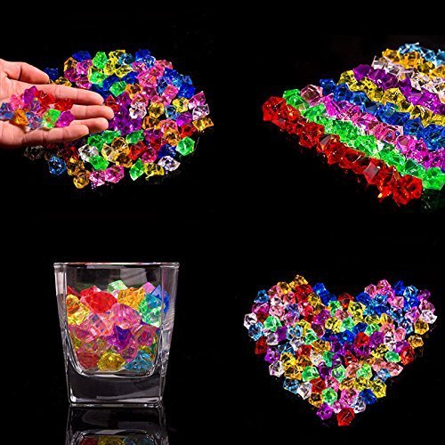 Buy Clear Fake Crushed Ice Rocks, 500 PCS Fake Diamonds Plastic Ice