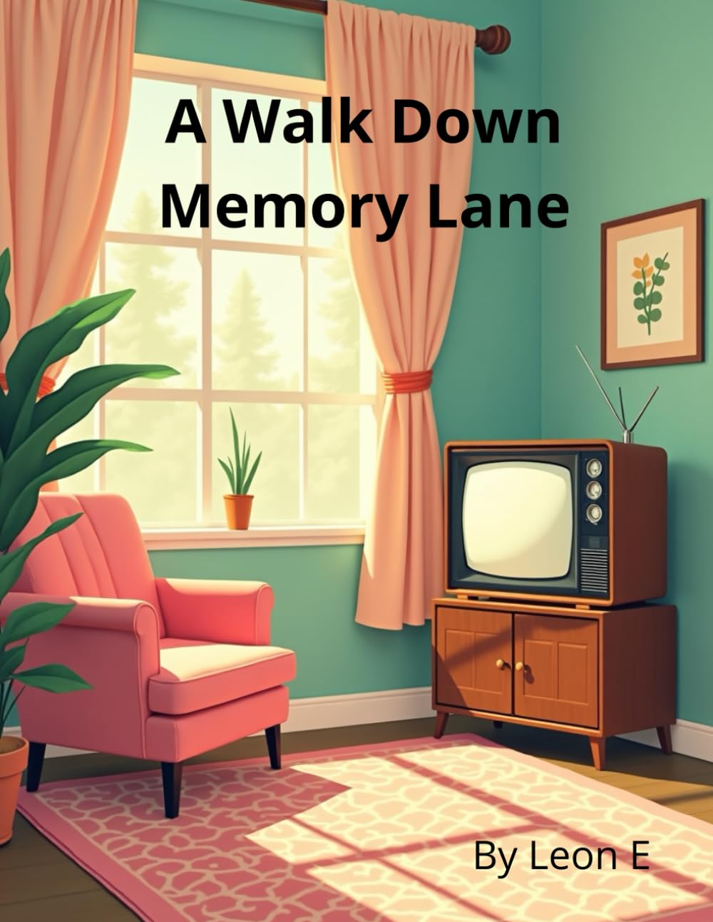 A Walk Down Memory Lane: Large Print Coloring Book for Seniors | 45 Easy & Nostalgic Designs from the 1950s and 60s for Relaxation and Memory Recall