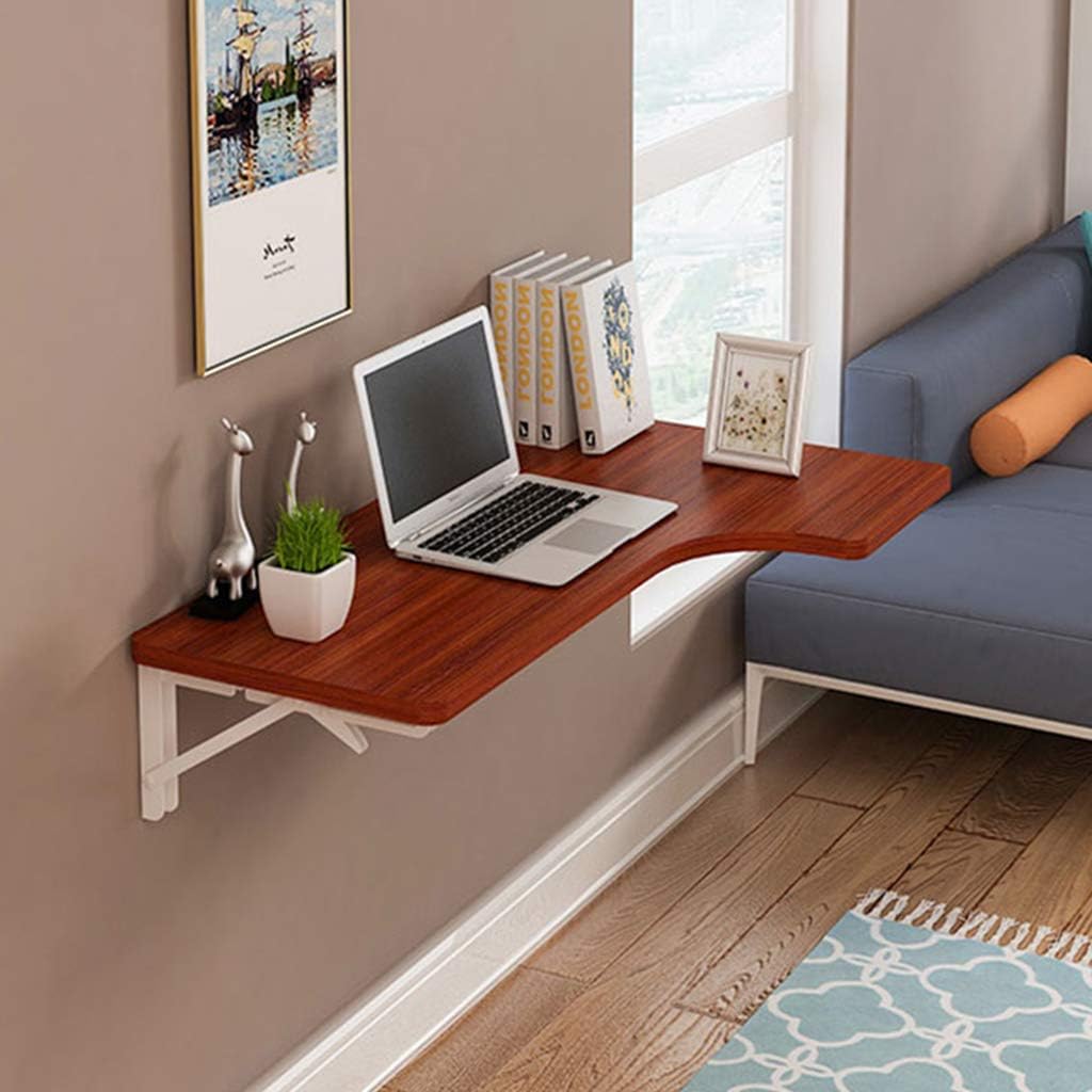 Corner Folding Computer Table, Wood WallMounted Table Study Desk