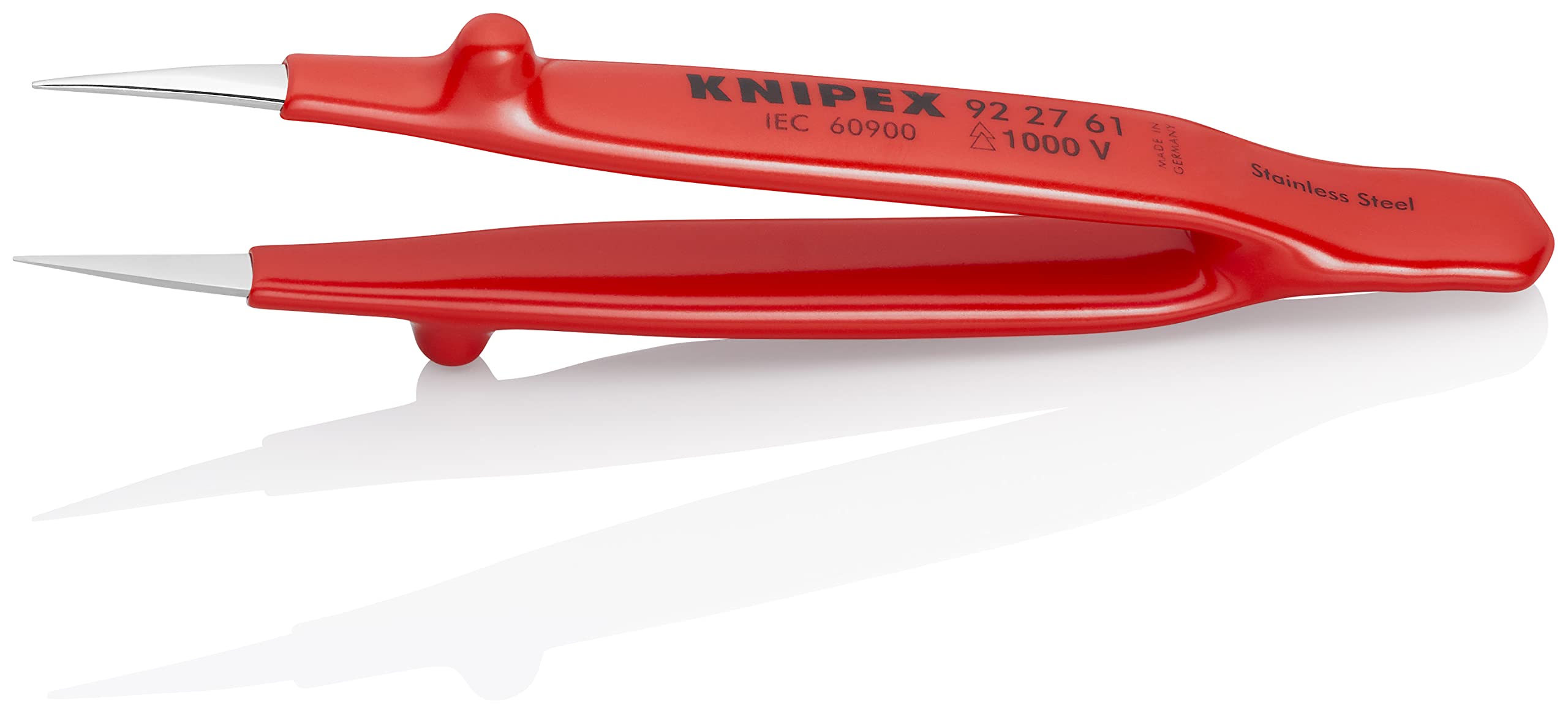 KNIPEX 92 27 61 1,000V Insulated Precision Tweezers - Industrial