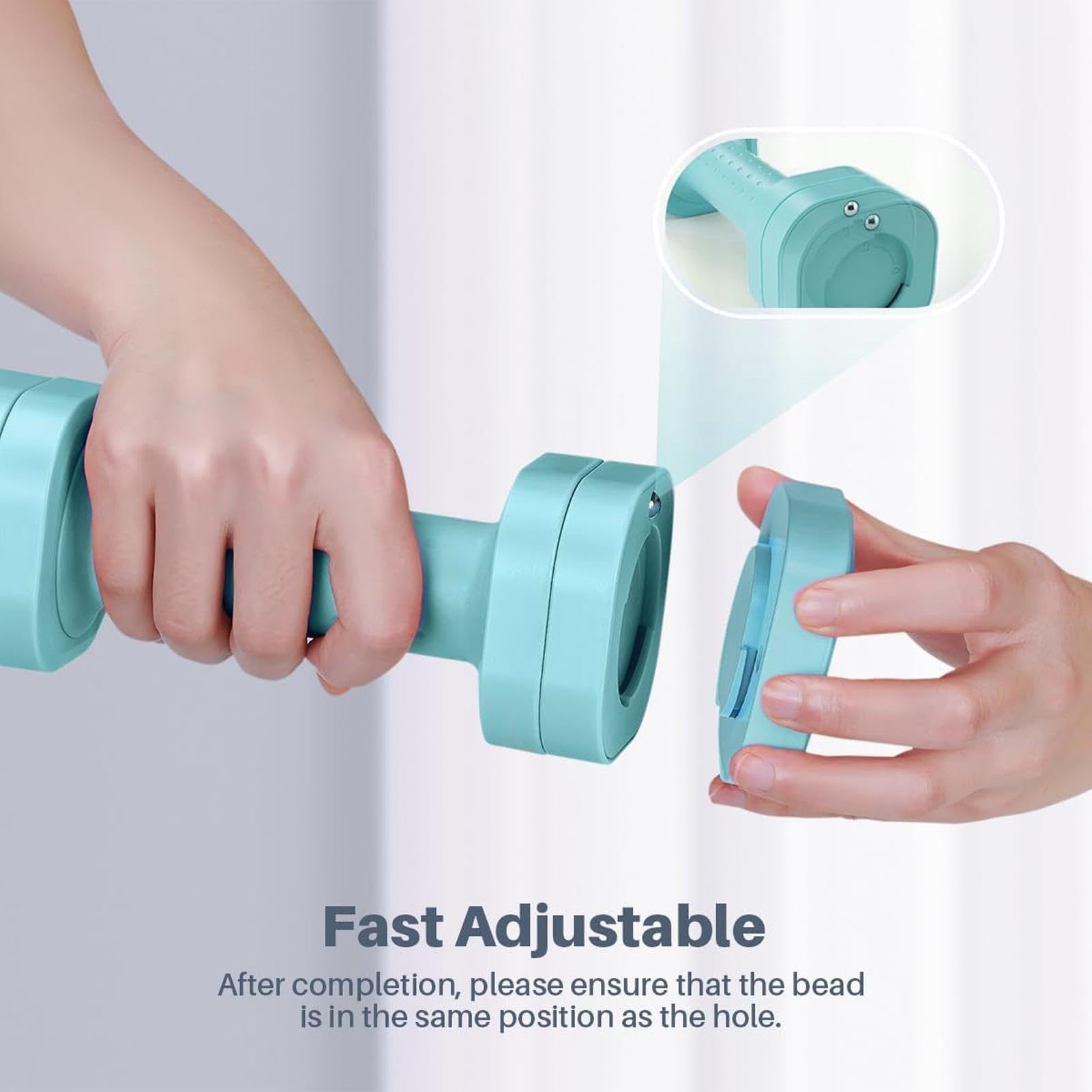 Verstellbare Gewichte für Frauen, 2-teiliges Kurzhantel-Set mit rutschfestem Gummigriff, 4-in-1-Trainingsgerät pro Training, Fitness und Übung zu Hause