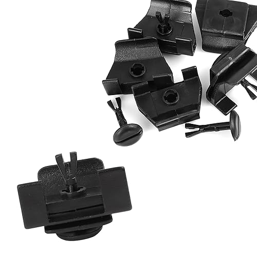 Clip de cubierta de parachoques delantero 53879-58010 remache para Toyota Corolla 2009-2013 negro 5 juegos