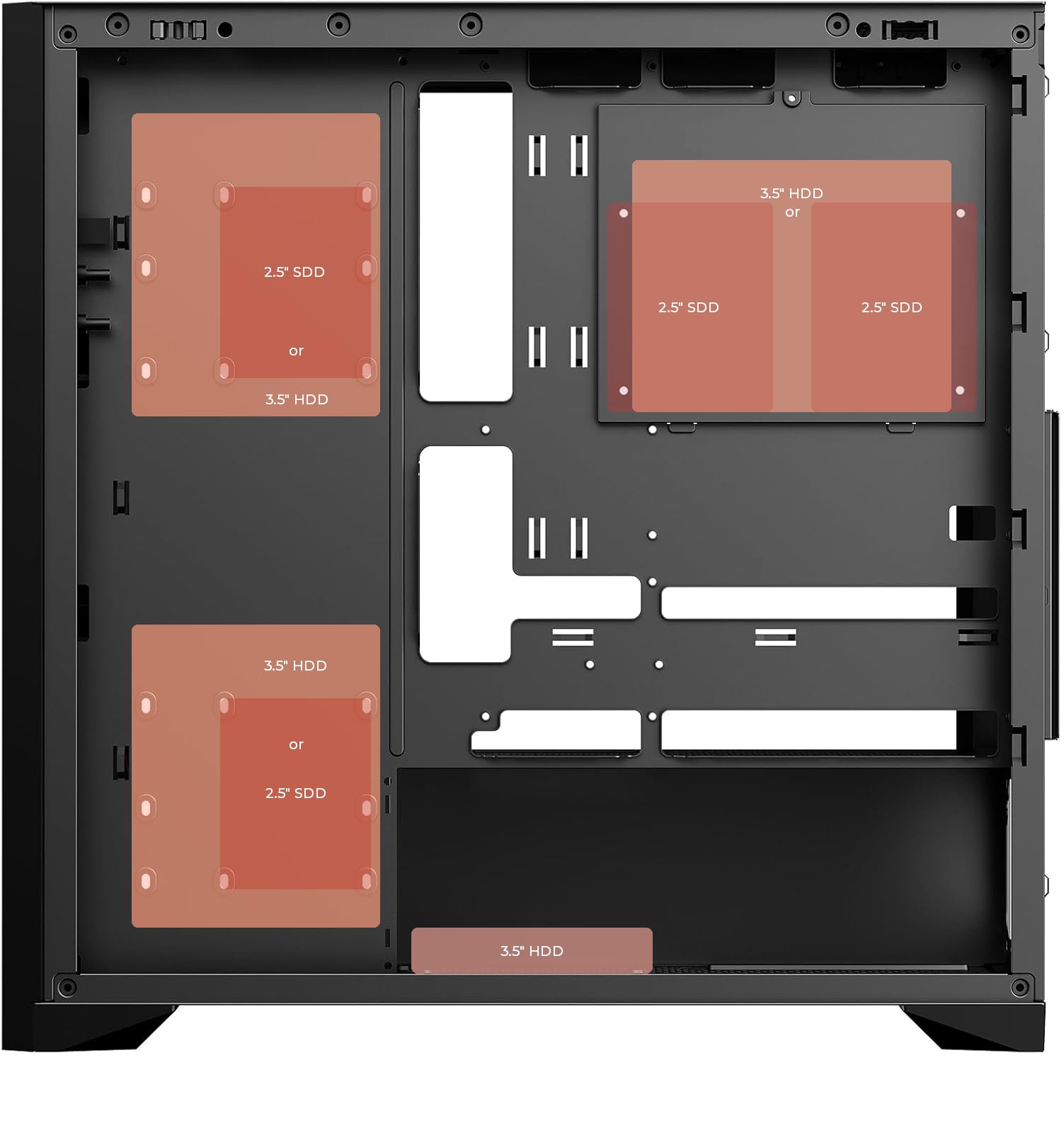 Caja PC SOBREMESA Wood Madera SLIMBOOK | ATX/Micro-ATX/ITX | Lateral Cristal Templado | USB Frontal | Negra