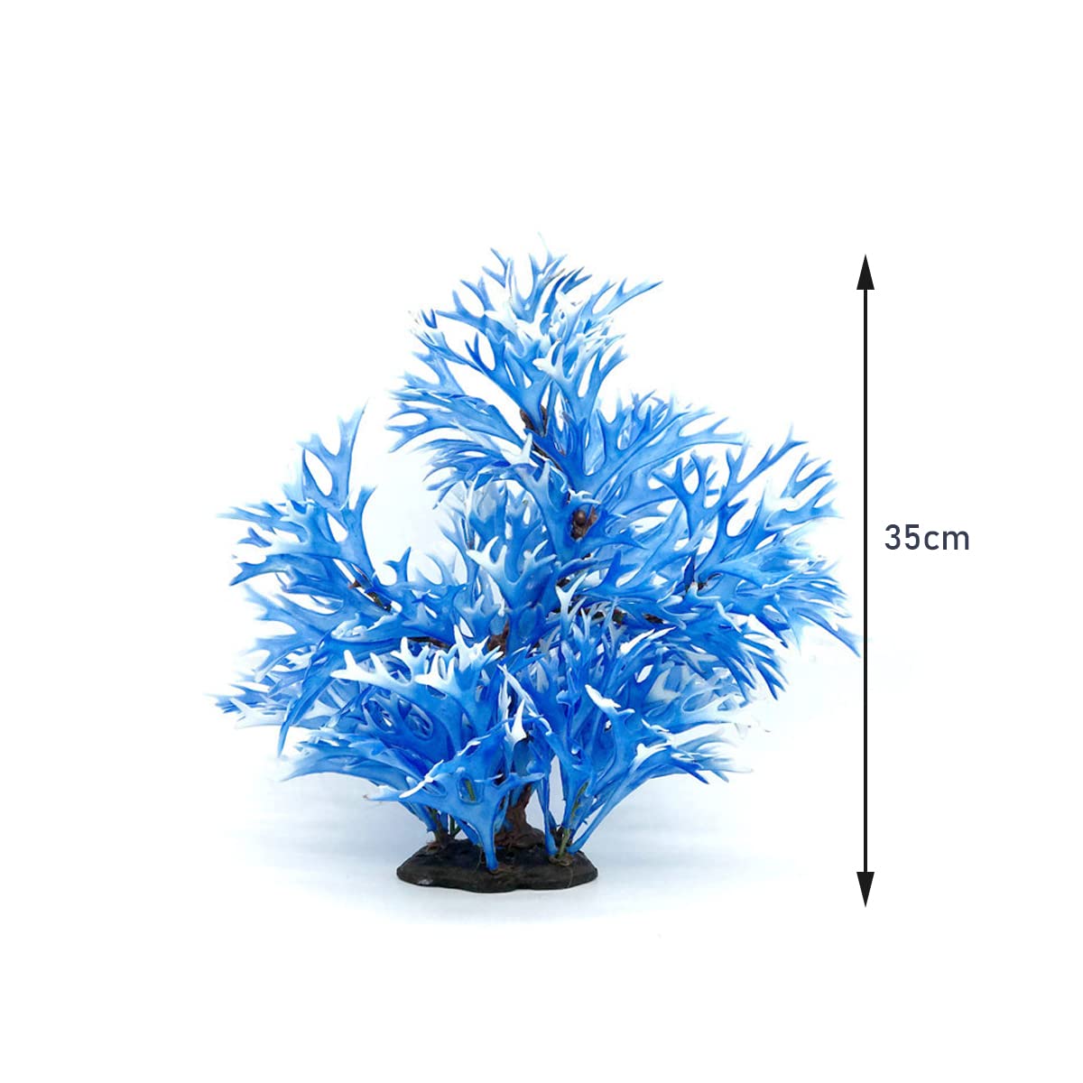 Decorazioni del Serbatoio del Pesce Piante Simulazione Dell'erba Acquatica, per Ornamento del Serbatoio di Pesce D'acquario, 8.5X5x35cm/3.3X2x13.8In (L * W * H),Blu