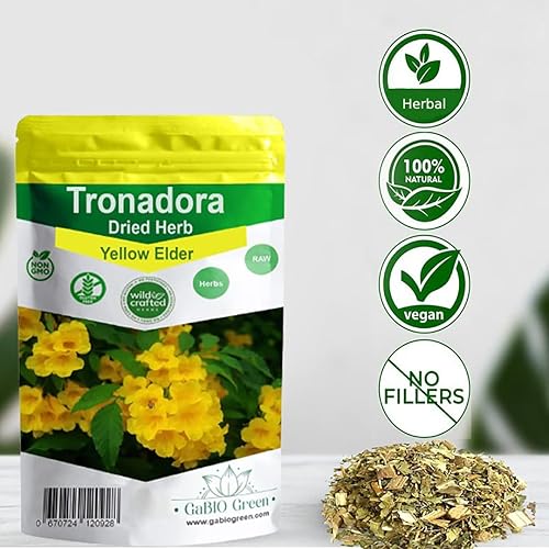 Miniatura 9 de Tronadora Retama té tronadora bolsa resellable hierbas amarillas de anciano tronadora hierba 1 libra