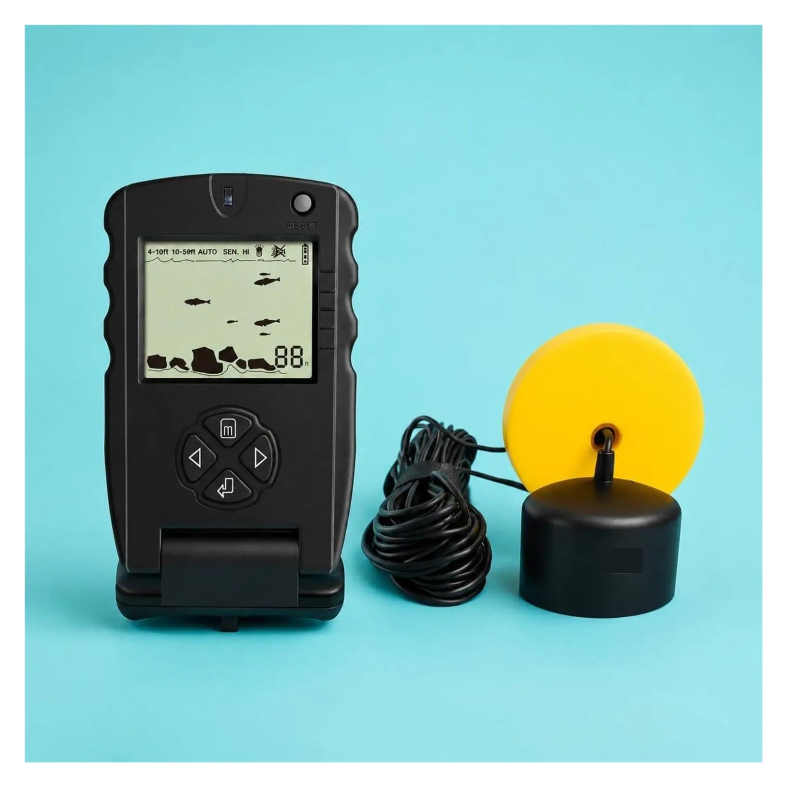 Detector de Peces, Dispositivo de sonda subacuática, Profundidad portátil con Cable, buscador Peces